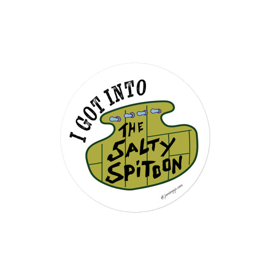 Salty Spitoon Souvenir Sticker
